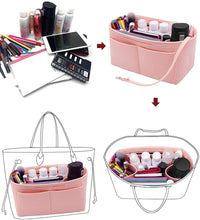 
                        
                          Cargar imagen en el visor de la galería, Felt Purse Organizer Insert Zipper Pocket with Two Removeable Bottle Holder
                        
                      