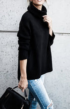 
                        
                          Muat gambar ke penampil Galeri, FISACE Womens Solid Round Neck Oversized Turtleneck Full Sleeve Knitted Sweater Pullover
                        
                      