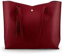 
                        
                          Cargar imagen en el visor de la galería, Oct17 Women Large Tote Bag - Tassels Faux Leather Shoulder Handbags, Fashion Ladies Purses Satchel Messenger Bags
                        
                      