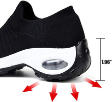 
                        
                          Load image into Gallery viewer, STQ Slip On Breathe Mesh Walking Shoes Women Fashion Sneakers Comfort Wedge Platform Loafers
                        
                      