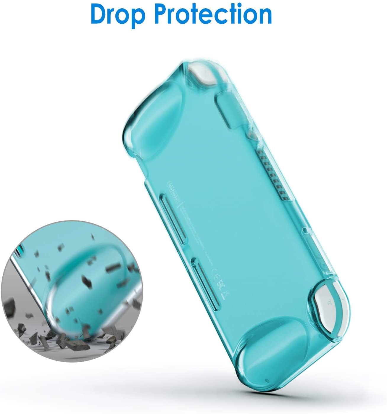 JETech Protective Case for Nintendo Switch Lite 2019, Grip Cover with Shock-Absorption and Anti-Scratch Design, HD Clear - JOY2ESpree