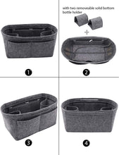 
                        
                          Cargar imagen en el visor de la galería, Felt Purse Organizer Insert Zipper Pocket with Two Removeable Bottle Holder
                        
                      