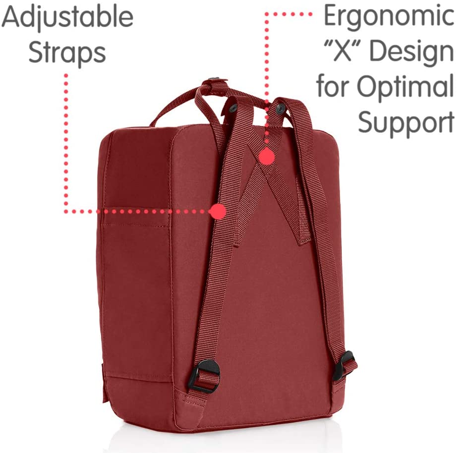 Fjallraven, Kanken Classic Backpack for Everyday, Ox Red