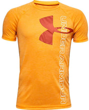 
                        
                          Load image into Gallery viewer, Under Armour Boys' Tech Split Logo Hybrid T-Shirt - JOY2ESpree
                        
                      