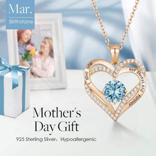 
                        
                          Cargar imagen en el visor de la galería, CDE Forever Love Heart Women Necklace 925 Sterling Silver Rose Gold Plated Birthstone Pendant Necklaces for Women - JOY2ESpree
                        
                      