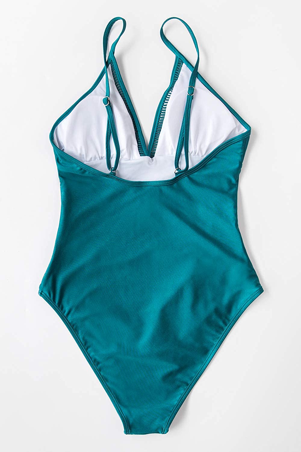 CUPSHE Women's One Piece Swimsuit Tummy Control V Neck Two Piece Bathing Suit