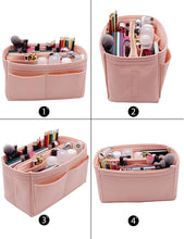 
                        
                          Cargar imagen en el visor de la galería, Felt Purse Bag Organizer Insert with zipper Bag Tote Shaper Fit Speedy Neverfull MM GM
                        
                      