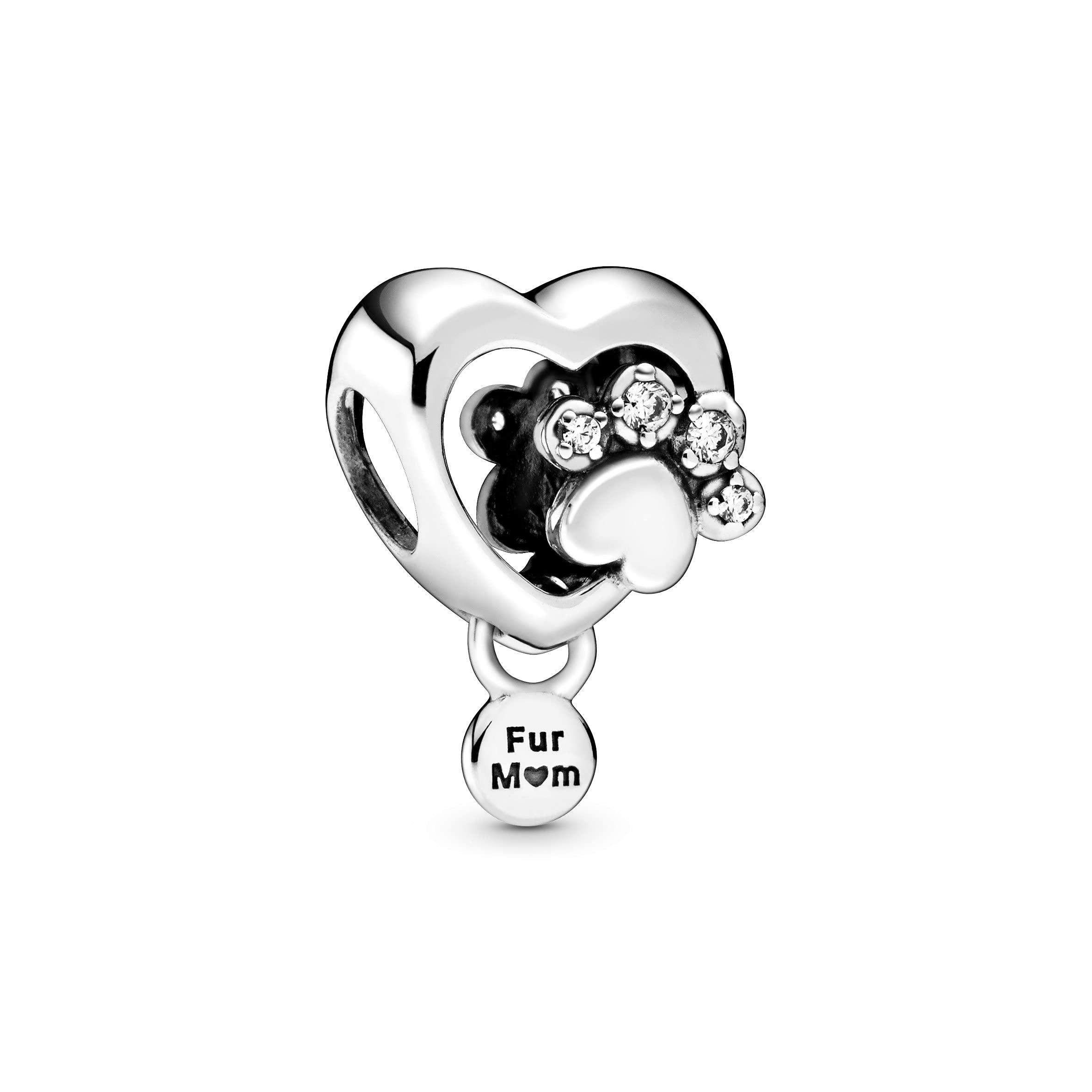 PANDORA Sparkling Paw Print & Heart, Clear CZ - JOY2ESpree
