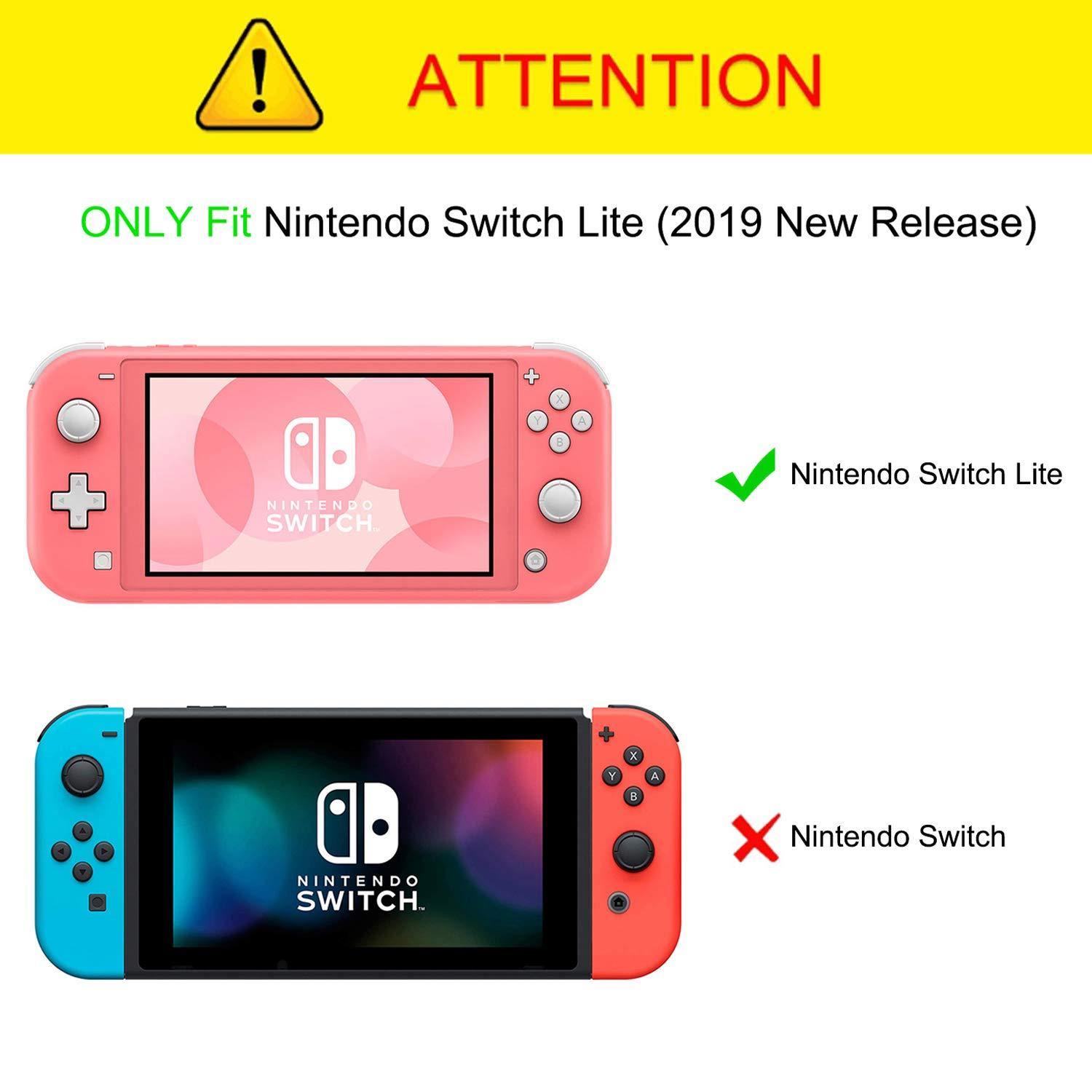 Fintie Carry Case for Nintendo Switch Lite 2019 - [Shockproof] Hard Shell Protective Cover Bag with 15 Game Card/2 Micro SD Card Slots - JOY2ESpree