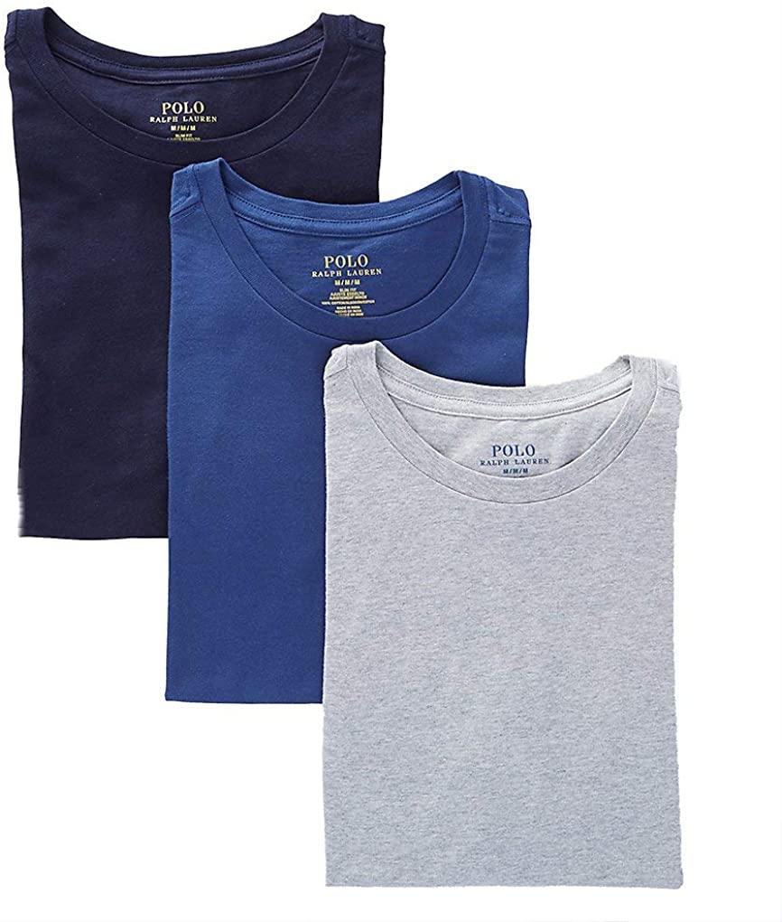 Polo Ralph Lauren Men's Slim Fit w/Wicking 3-Pack Crews