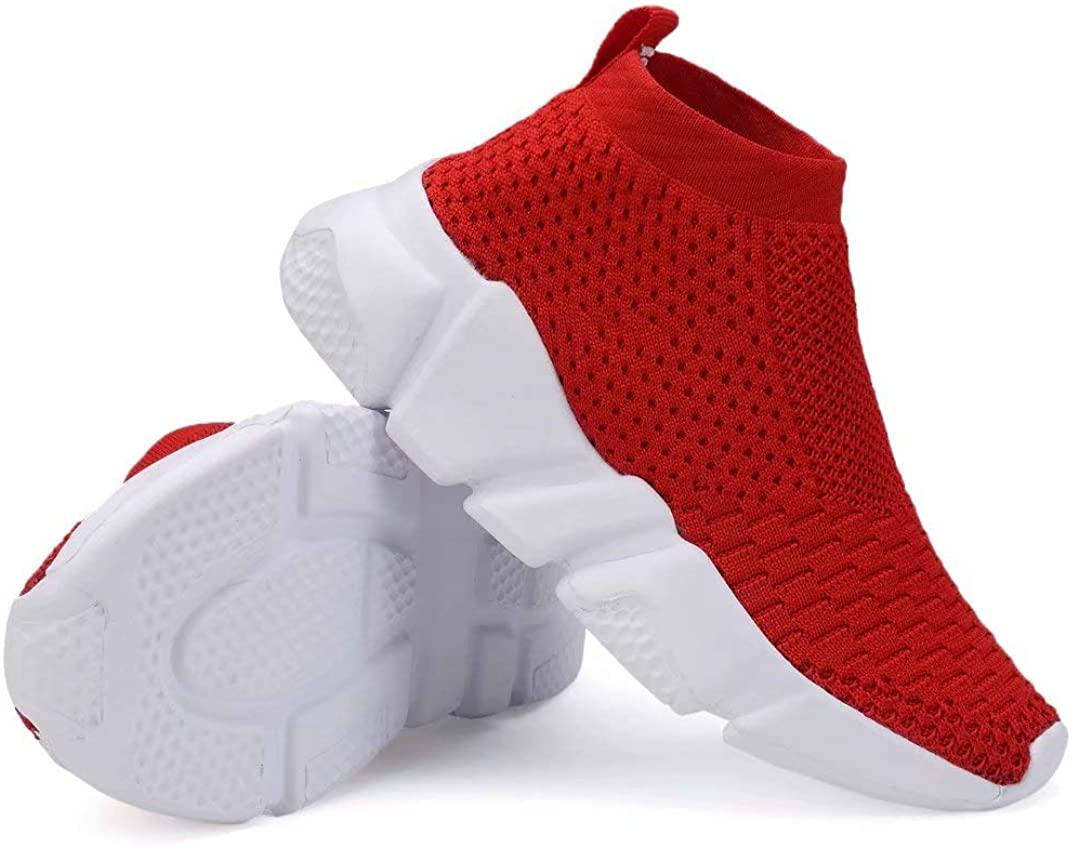 YAVY Kids Sock Sneakers for Boys and Girls Tennis Sock Shoes Lightweight Running Shoes Breathable Casual Sports Shoes - JOY2ESpree