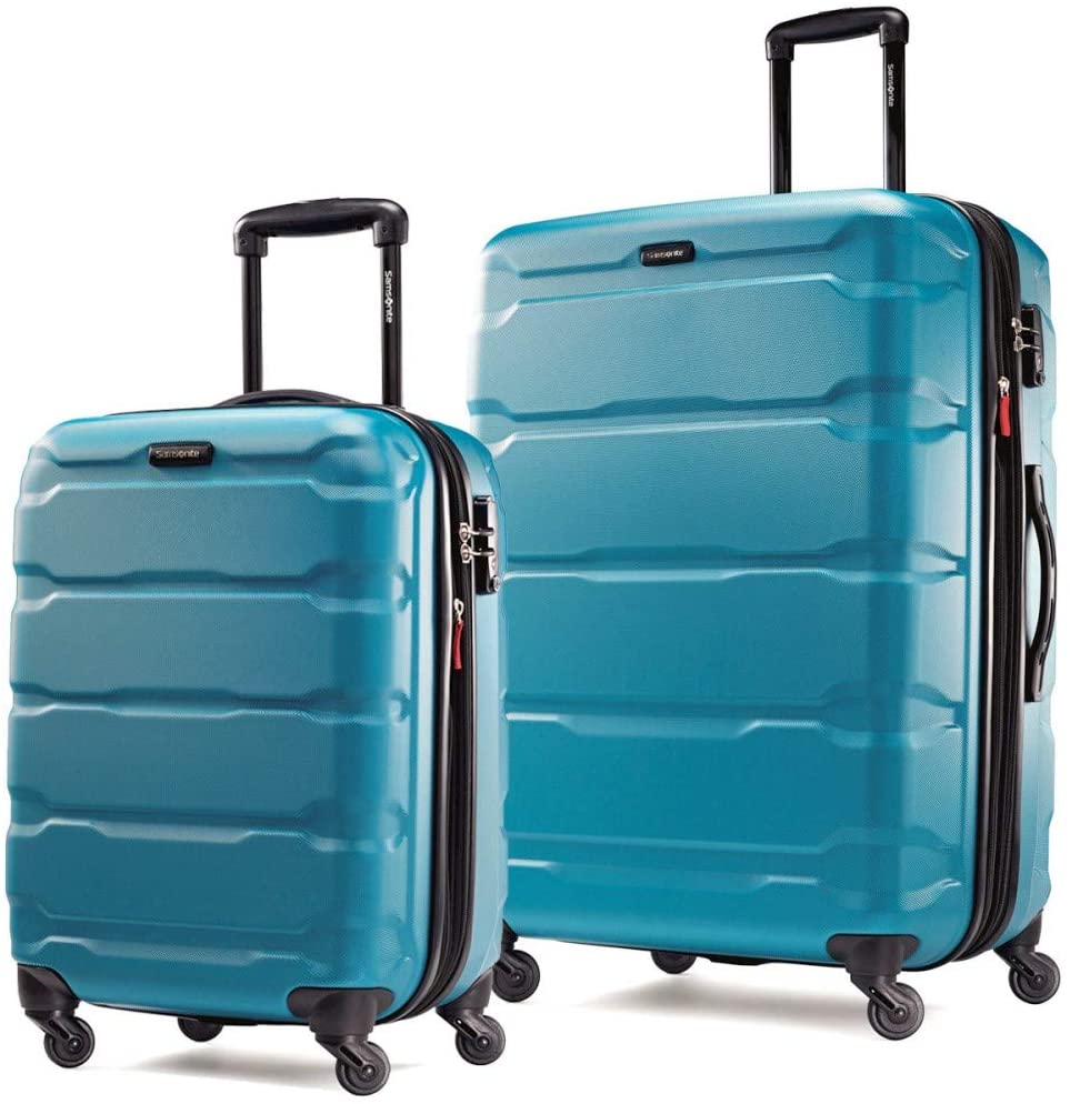 Samsonite Omni PC Hardside Expandable Luggage with Spinner Wheels, Black, Carry-On 20-Inch