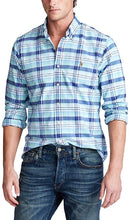 
                        
                          Load image into Gallery viewer, Ralph Lauren Mens Logo Button-Down Dress Shirt
                        
                      