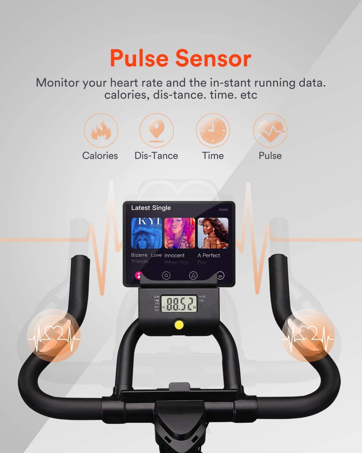 UREVO Indoor Cycling Bike Stationary,Exercise Bike Workout Bike,Fitness Bikes for Home Cardio Workout Bike Training Bike - JOY2ESpree