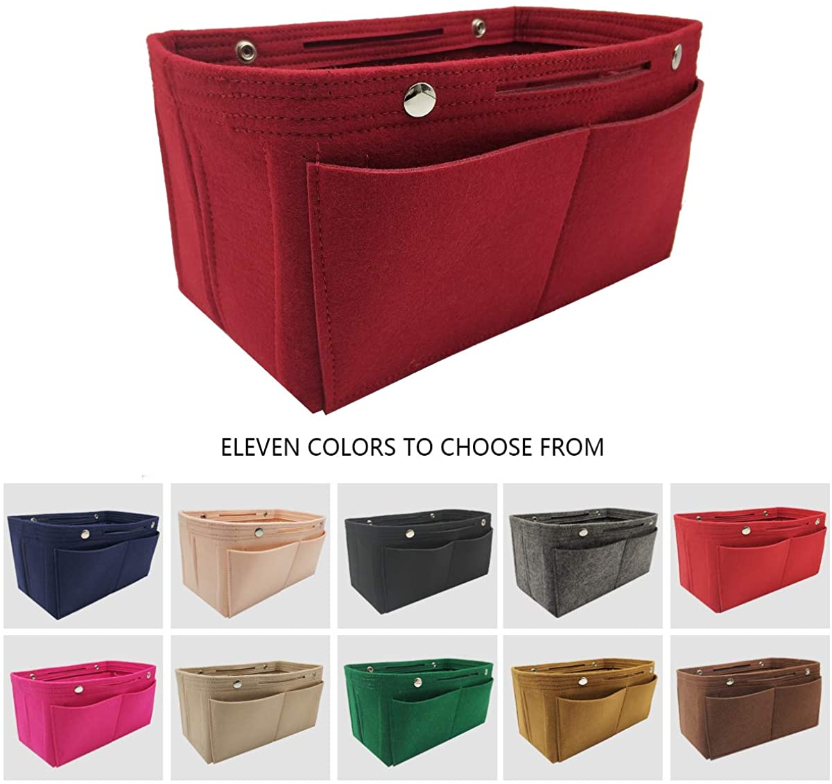 Felt Purse Organizer Insert Bag organizer Multi Pocket Bag in Bag Organizer Shaper