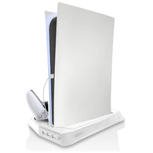 
                        
                          Load image into Gallery viewer, PS5 Cooling Fan, PS5 Cooler, Vertical Stand for Playstation 5 Digital Edition &amp; Ultra HD Game Console - JOY2ESpree
                        
                      