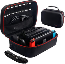
                        
                          Load image into Gallery viewer, Large Carrying Storage Case for Nintendo Switch,Protective Travel Hard Shell Messenger Bag for Switch Console - JOY2ESpree
                        
                      