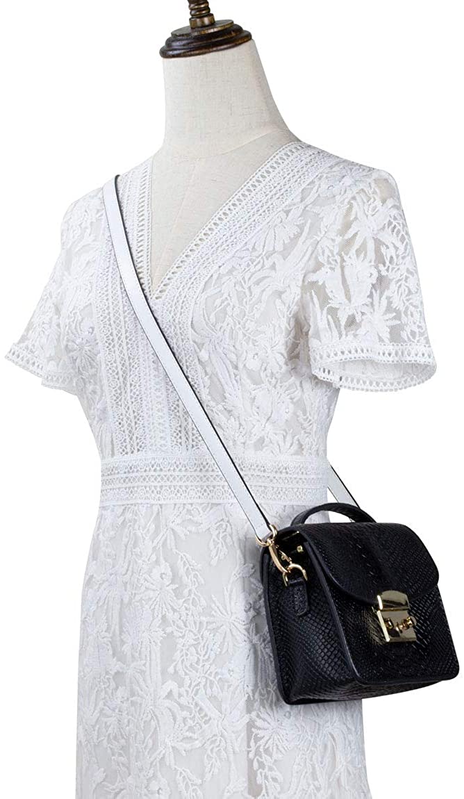 Allzedream Genuine Leather Purse Strap Replacement Crossbody Handbag Long Adjustable