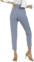 
                        
                          Load image into Gallery viewer, Freeprance Women's Pants Casual Trouser Paper Bag Pants Elastic Waist Slim Pockets
                        
                      