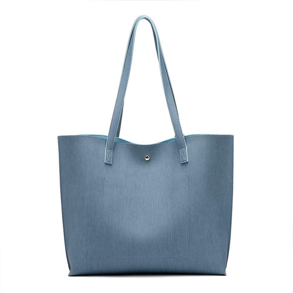 Women's Soft Faux Leather Tote Shoulder Bag from Dreubea, Big Capacity Tassel Handbag