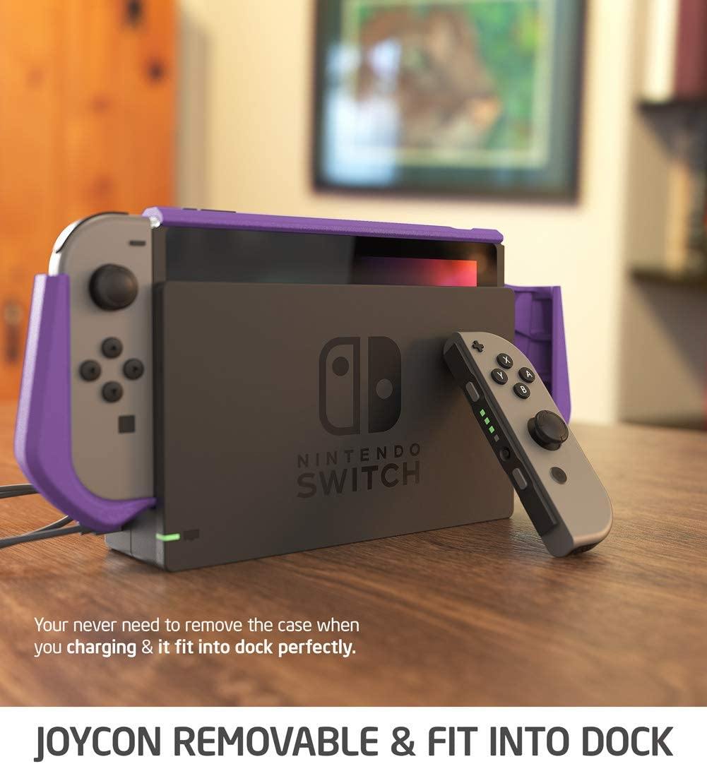 Mumba Dockable Case Compatible for Nintendo Switch, [Blade Series] TPU Grip Protective Cover Case with Ergonomic Design and Comfort Grip (Clear) - JOY2ESpree