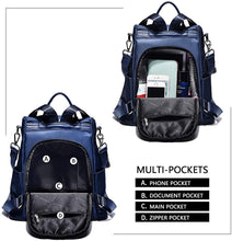 
                        
                          Load image into Gallery viewer, Women Backpack Purse Waterproof Nylon Anti-theft Rucksack Lightweight Shoulder Bag
                        
                      