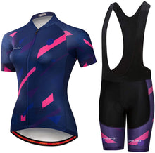 
                        
                          Muat gambar ke penampil Galeri, Women's Cycling Clothing Short Sleeve Bike Jersey Sets Bib Shorts Summer Cycling Sets Reflective
                        
                      