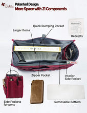 
                        
                          Load image into Gallery viewer, Dahlia's Patented Handbag Purse Organizer Insert - STURDY Flexible
                        
                      