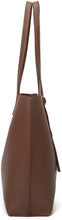 
                        
                          將圖片載入圖庫檢視器 Women's Soft Faux Leather Tote Shoulder Bag from Dreubea, Big Capacity Tassel Handbag
                        
                      