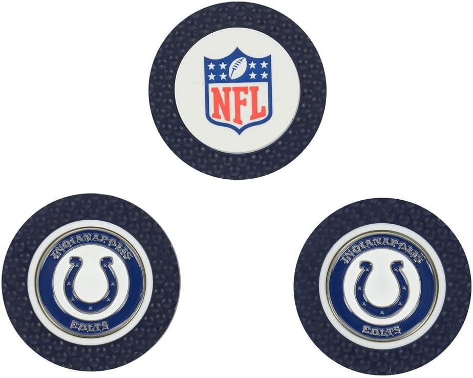 Team Golf NFL Golf Chip Ball Markers (3 Count), Poker Chip Size with Pop Out Smaller Double-Sided Enamel Markers - JOY2ESpree