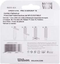 
                        
                          Load image into Gallery viewer, Wilson Pro Tennis Racquet Over Grip, Pack of 3 - JOY2ESpree
                        
                      