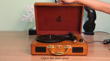 
                        
                          गैलरी व्यूवर में इमेज लोड करें, Vinyl Record Player, DLITIME 3-Speed Turntable with Built-in Speakers - JOY2ESpree
                        
                      