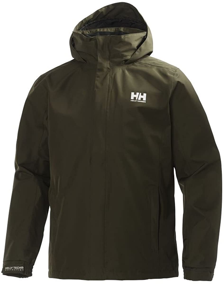 Helly Hansen Men's Dubliner Jacket Waterproof, Windproof, Breathable Shell Rain Coat with Packable Hood