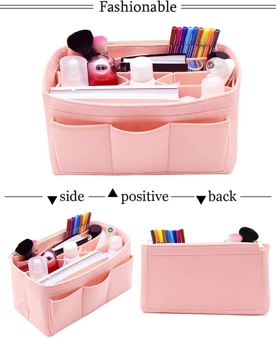 LEXSION Felt Purse Insert Bag Organizer Bag In Bag For Handbag Purse Organizer Fits Speedy Neverfull