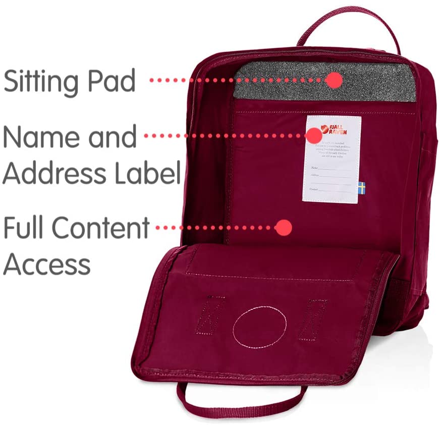 Fjallraven, Kanken Classic Backpack for Everyday, Ox Red