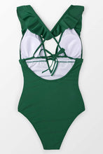 
                        
                          Cargar imagen en el visor de la galería, CUPSHE Women's One Piece Swimsuit Ruffle Deep V Neck Strappy Swimwear Bathing Suits
                        
                      