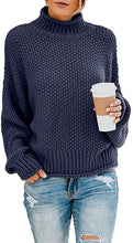 
                        
                          画像をギャラリービューアに読み込む, Saodimallsu Womens Turtleneck Oversized Sweaters Batwing Long Sleeve Pullover Loose Chunky Knit Jumper - JOY2ESpree
                        
                      