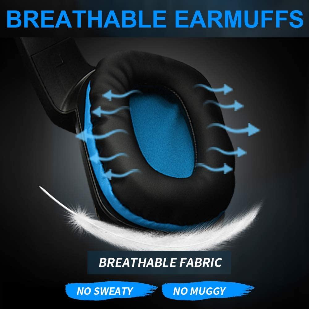 PS4 Gaming Headset with 7.1 Surround Sound, Xbox One Headset with Noise Canceling Mic & LED Light - JOY2ESpree