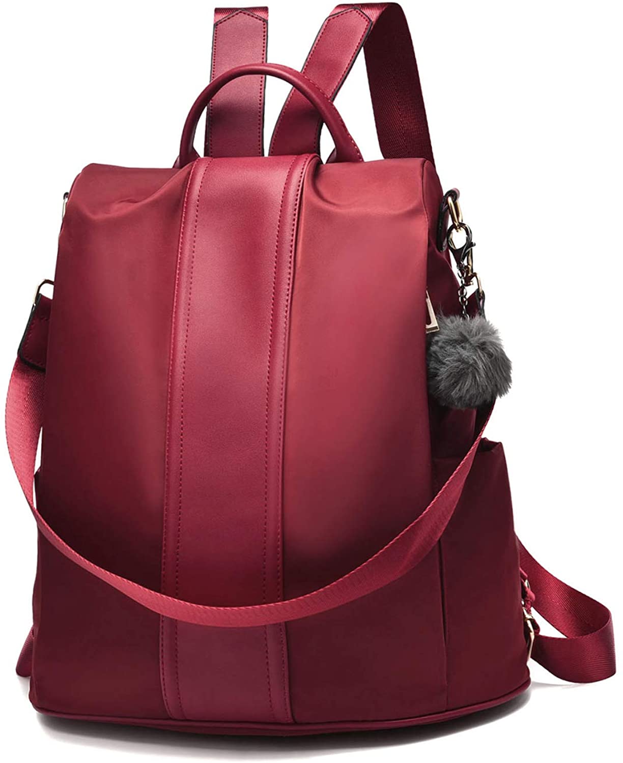 Women Backpack Purse Waterproof Nylon Anti-theft Rucksack Lightweight Shoulder Bag