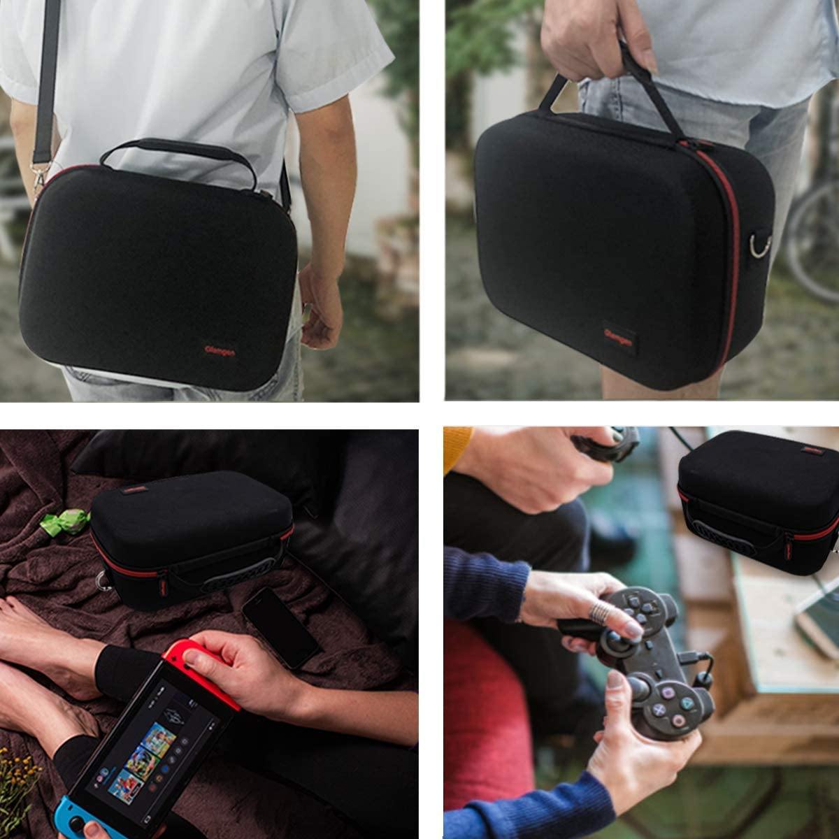 Large Carrying Storage Case for Nintendo Switch,Protective Travel Hard Shell Messenger Bag for Switch Console - JOY2ESpree