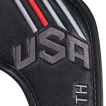 
                        
                          Load image into Gallery viewer, Big Teeth Golf Head Covers 10Pcs Long Neck USA Stripe Pattern Synthetic Leather with Number Tag for Titleist Taylormade Callaway Ping - JOY2ESpree
                        
                      