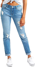 
                        
                          गैलरी व्यूवर में इमेज लोड करें, Resfeber Women's Ripped Boyfriend Jeans Cute Distressed Jeans Stretch Skinny Jeans with Hole
                        
                      