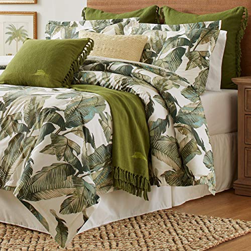 Tommy Bahama Fiesta Palms Comforter Set, Queen, Green