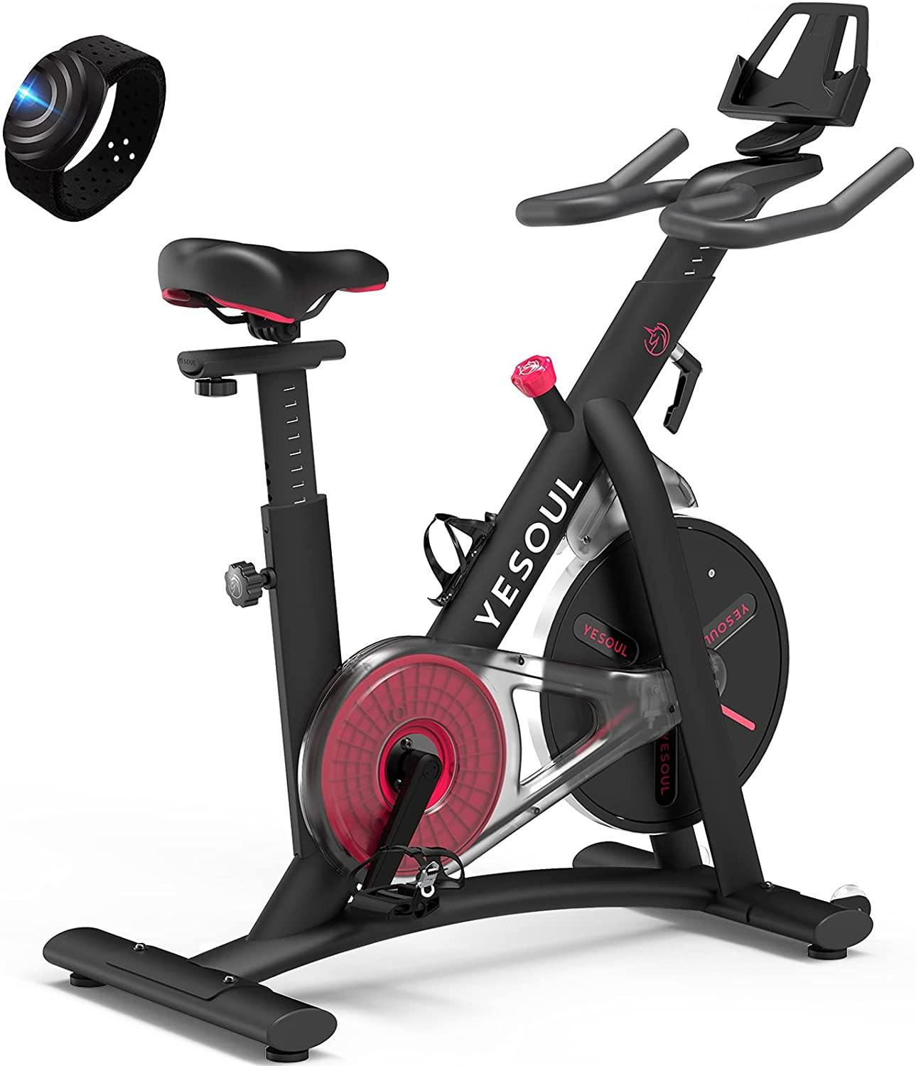 YESOUL Smart Connect Exercise Spin Bike Stationary with Bluetooth Armband - JOY2ESpree
