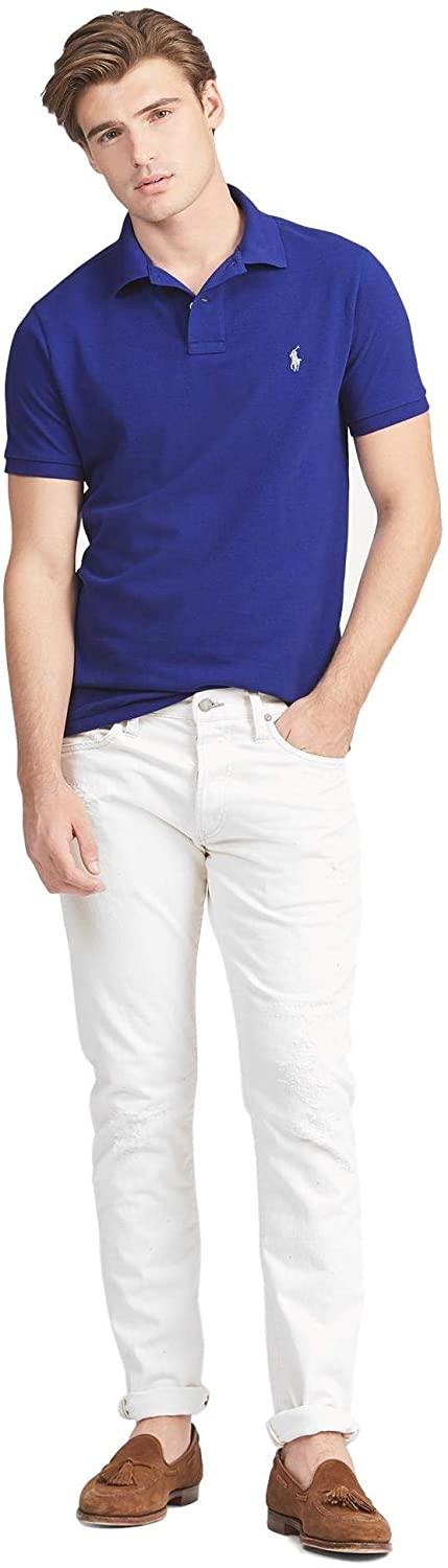 Polo RL Men's Custom Slim Fit Mesh Pony Shirt