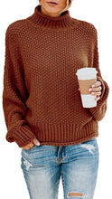 
                        
                          画像をギャラリービューアに読み込む, Saodimallsu Womens Turtleneck Oversized Sweaters Batwing Long Sleeve Pullover Loose Chunky Knit Jumper - JOY2ESpree
                        
                      