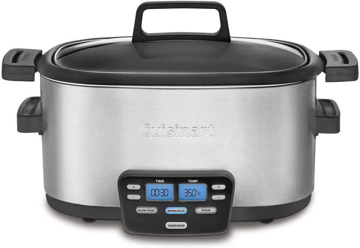 Cuisinart MSC-600 3-In-1 Cook Central 6-Quart Multi-Cooker: Slow Cooker, Brown/Saute, Steamer - JOY2ESpree