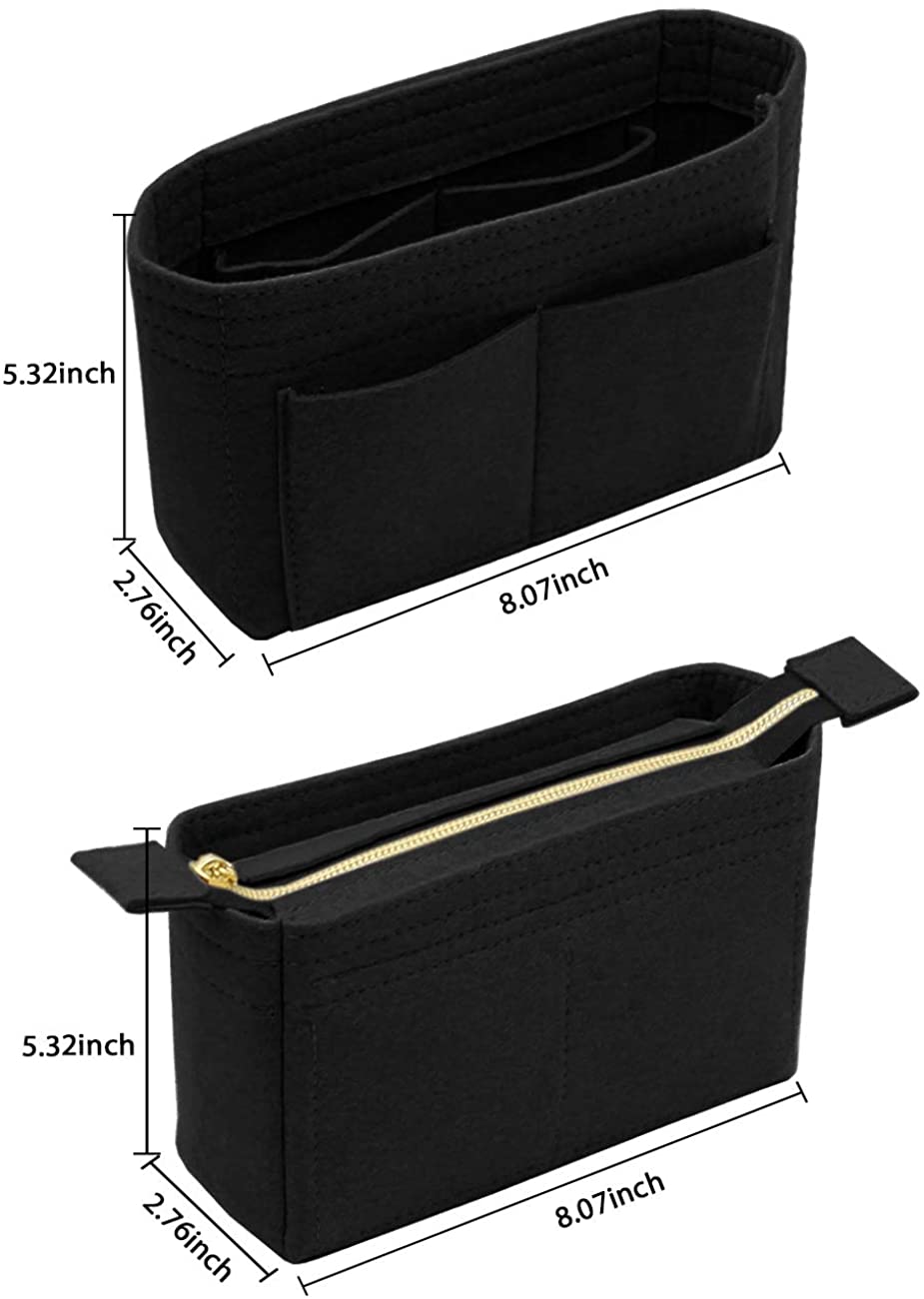 LEXSION Organizer,Bag Organizer,Insert purse organizer with 2 packs in one set fit LV NeoNoe Noé Series perfectly