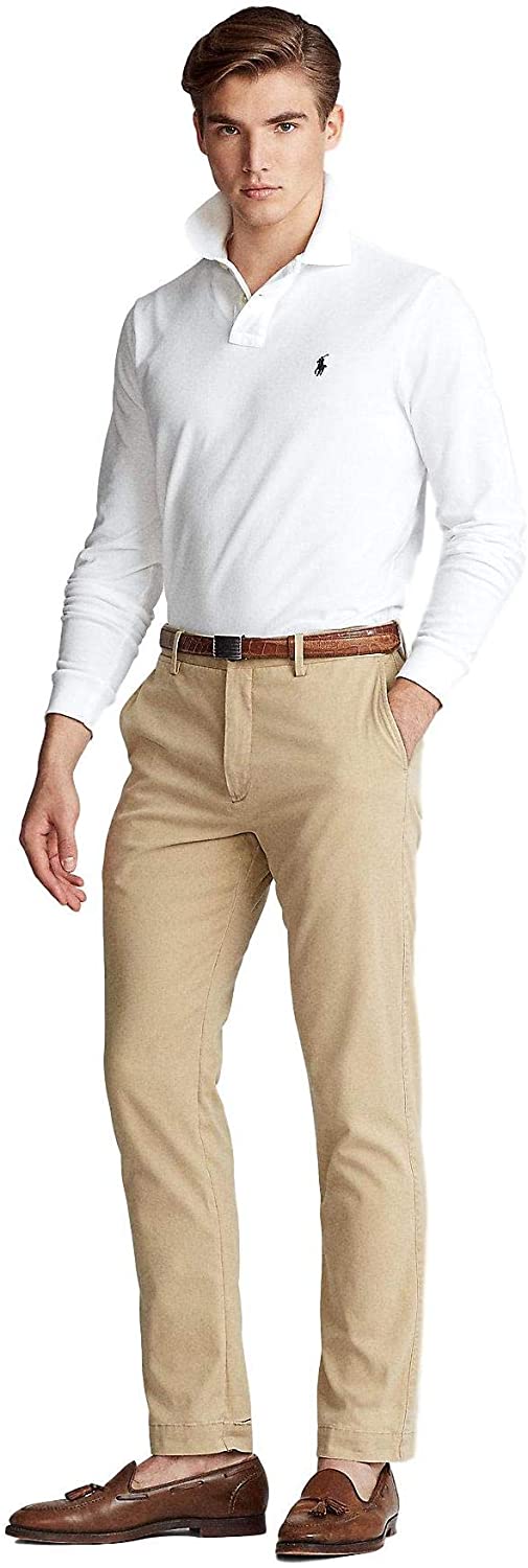 POLO RALPH LAUREN Men's Long Sleeve Mesh Polo Shirt