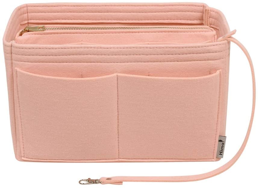 Purse Organizer Insert, Bag Organizer, Bag in Bag, Perfect for Speedy Neverfull and More, 5 Size (X-Large, Black)